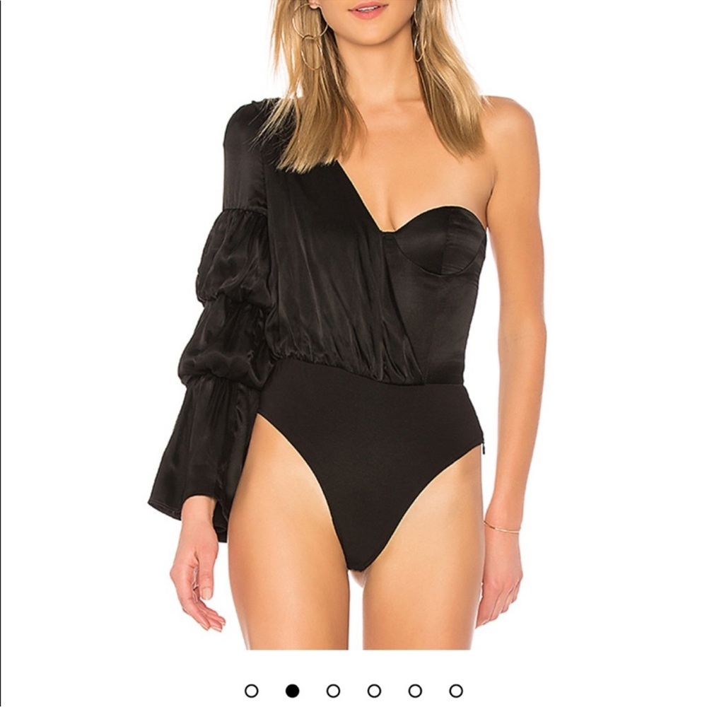 NBD One Shoulder Sleeve Bodysuit